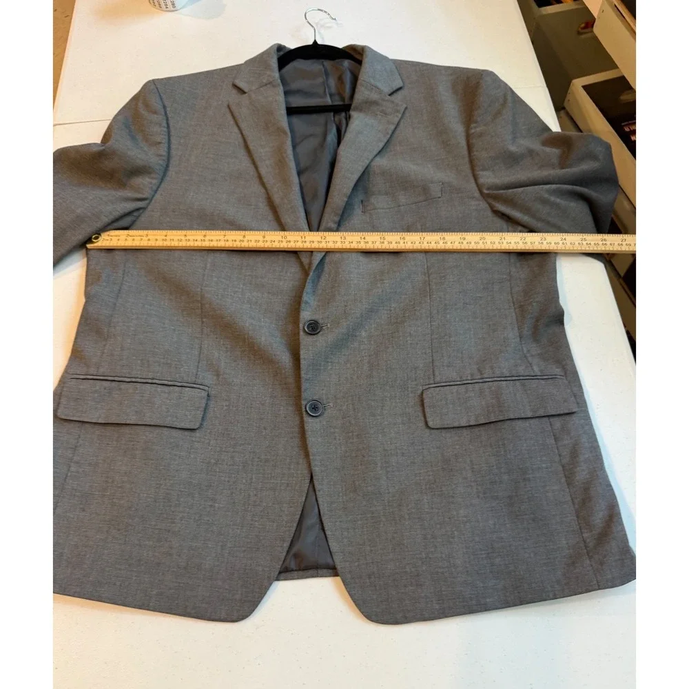 Calvin Klein X Slim Fit Blazer Mens 48R Grey Two Button Sport Coat Jacket 48 R